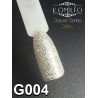 Гель-лак Komilfo DeLuxe Series №G004 (темне срібло з блискітками), 8 мл