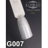 Гель-лак Komilfo DeLuxe Series №G007 (дрібні насичені сріблясто-голографічні блискітки), 8 мл