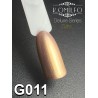Гель-лак Komilfo DeLuxe Series №G011 (біле золото з блискітками), 8 мл