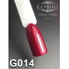 Гель-лак Komilfo DeLuxe Series №G014 (темно-красный с насыщенными мелкими блестками), 8 мл