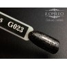 Гель-лак Komilfo DeLuxe Series №G023 (чорний, сріблястий мікроблиск), 8 мл