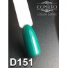 Гель-лак Komilfo Deluxe Series №D151 (темний бірюзово-зелений, емаль), 8 мл