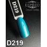 Гель-лак Komilfo Deluxe Series №D219 (бірюзово-синій, емаль), 8 мл