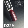 Гель-лак Komilfo Deluxe Series №D229 (темно-бордовый, эмаль), 8 мл