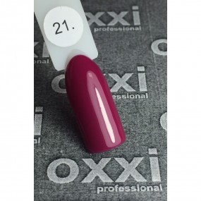 Гель-лак OXXI Professional №021 (вишневый, эмаль), 10 мл