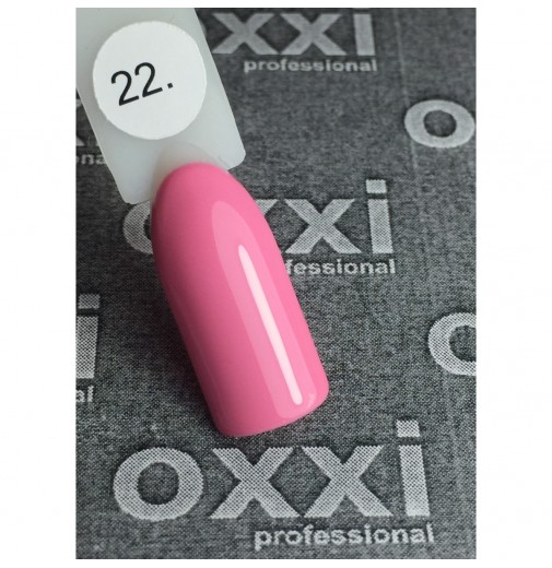 Гель-лак OXXI Professional №022 (бледный розовый, эмаль), 10 мл