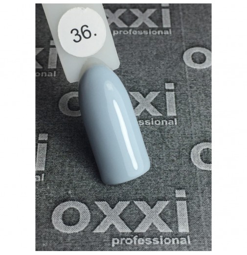 Гель-лак OXXI Professional №036 (голубо-серый, эмаль), 10 мл