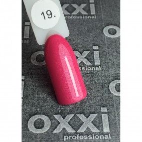 Гель-лак OXXI Professional №019 (светлый малиновый с микроблеском), 10 мл