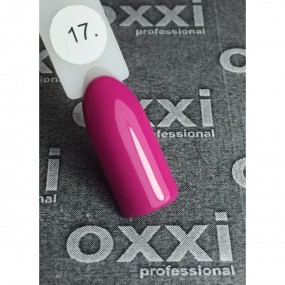 Гель-лак OXXI Professional №017 (розово-пурпурный, эмаль), 10 мл