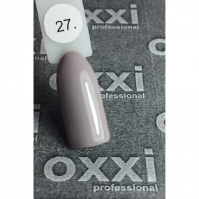 Гель-лак OXXI Professional №027 (светлый коричнево-серый, эмаль), 10 мл