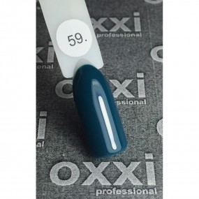 Гель-лак OXXI Professional №059 (темная бирюза, эмаль), 10 мл