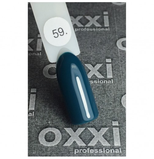 Гель-лак OXXI Professional №059 (темная бирюза, эмаль), 10 мл