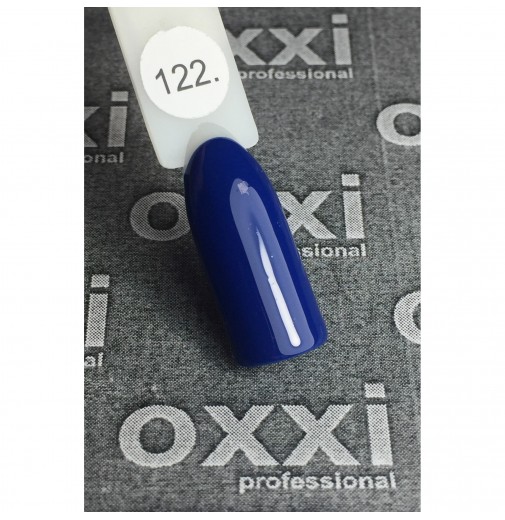 Гель-лак OXXI Professional №122 (синий, эмаль), 10 мл