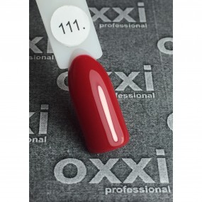 Гель-лак OXXI Professional №111 (темный красный, эмаль), 10 мл