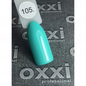 Гель-лак OXXI Professional №105 (светлый бирюзовый, эмаль , 8 мл