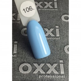 Гель-лак OXXI Professional №106 (голубой, эмаль) , 8 мл