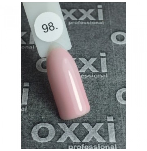 Гель-лак OXXI Professional №098 (светлый нежно-розовый, эмаль), 10 мл