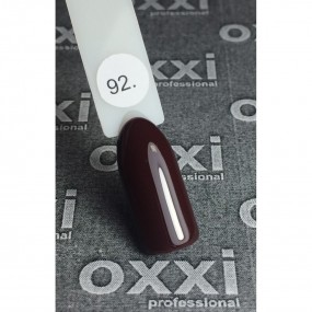 Гель-лак OXXI Professional №092 (темный красно-коричневый, эмаль), 10 мл