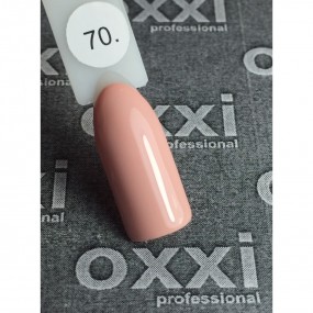 Гель-лак OXXI Professional №070 (бледный розово-персиковый, эмаль), 10 мл
