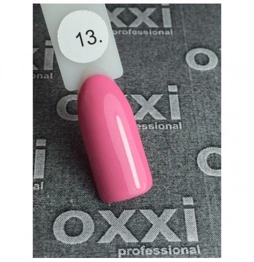 Гель-лак OXXI Professional №013 (бледный розовый, эмаль), 10 мл