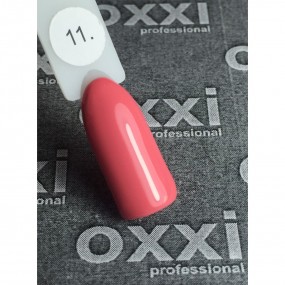 Гель-лак OXXI Professional №011 (розово-коралловый, эмаль), 10 мл
