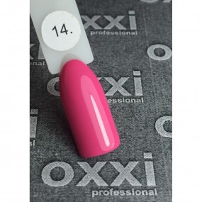 Гель-лак OXXI Professional №014 (розовый, эмаль), 10 мл