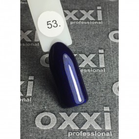 Гель-лак OXXI Professional №053 (темный фиолетовый с голубым микроблеском), 10 мл
