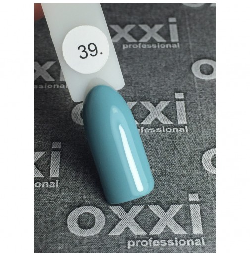 Гель-лак OXXI Professional №039 (приглушенный серо-голубой, эмаль), 10 мл