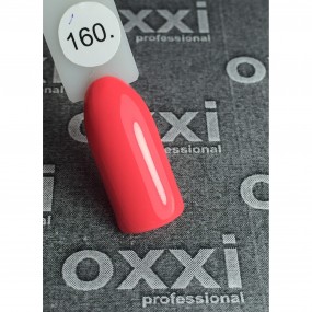 Гель-лак OXXI Professional №160 (яркий светлый коралловый, неоновый), 10 мл