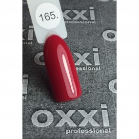 Гель-лак OXXI Professional №165 (темный малиново-красный, эмаль), 10 мл