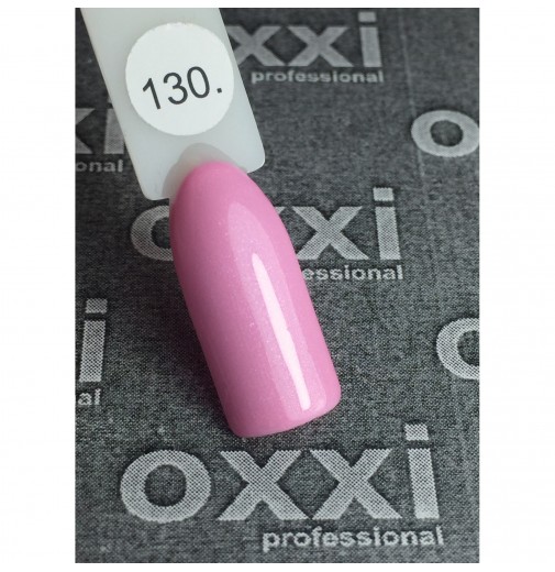 Гель-лак OXXI Professional №130 (нежный розовый с микроблеском), 10 мл
