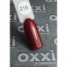 Гель лак Oxxi № 219(красно-бордовый, с блестками) Oxxi Professional