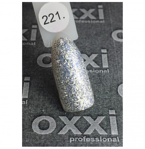 Гель-лак OXXI Professional №221(белое золото с легким голубым отливом), 10 мл