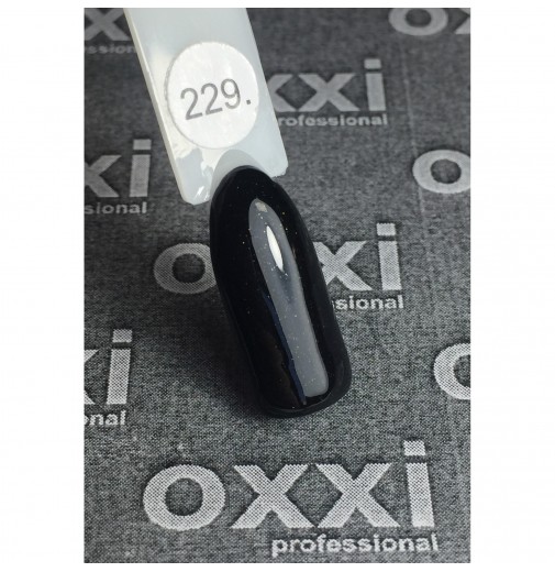 Гель-лак OXXI Professional №229 (черный, эмаль), 10 мл