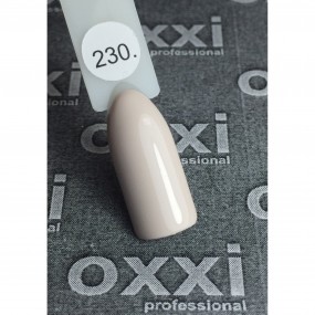 Гель-лак OXXI Professional №230 (светло-бежевый, эмаль), 10 мл