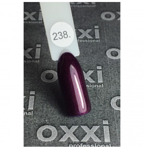 Гель-лак OXXI Professional №238 (баклажановый, микроблеск), 10 мл