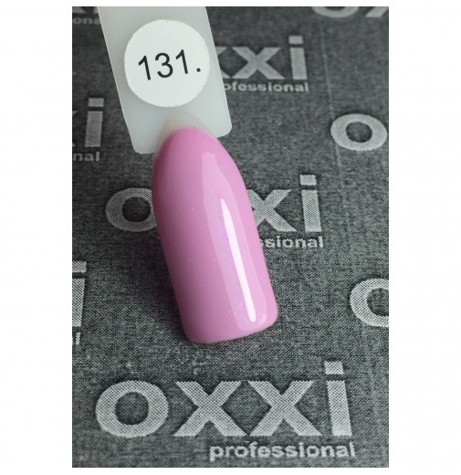 Гель-лак OXXI Professional №131 (Розовый с лиловым подтоном и микроблеском), 10 мл