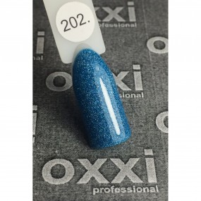 Гель-лак OXXI Professional №202 (сине-бирюзовый с насыщенными голографическими блестками), 10 мл