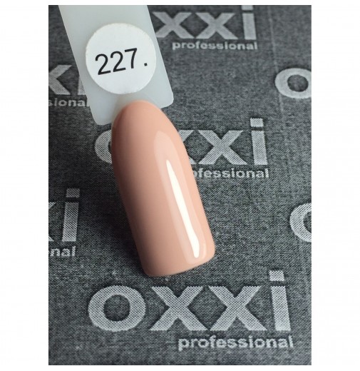 Гель-лак OXXI Professional №227 (бежево-розовый, эмаль), 10 мл