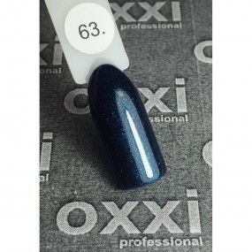 Гель-лак OXXI Professional №063 (очень темный бирюзовый с микроблеском), 10 мл