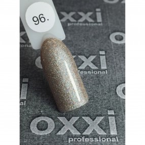 Гель лак Oxxi № 096(светлый бежевый с насыщенными мелкими блестками) Oxxi Professional