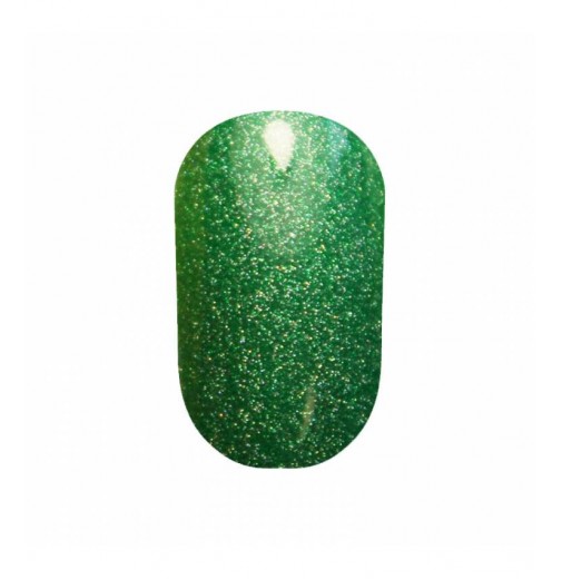 Гель-лак OXXI Professional №203 (зеленый с мелкими насыщенными голографическими блестками), 10 мл