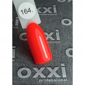 Гель-лак OXXI Professional №164 (яркий красно-оранжевый, неоновый), 10 мл