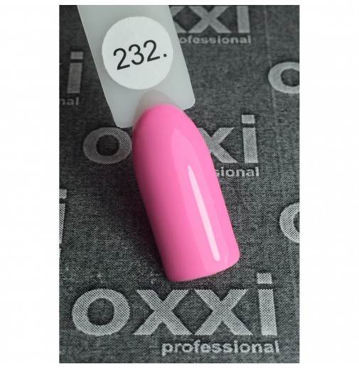 Гель-лак OXXI Professional №232 ( нежно-розовый, эмаль), 10 мл
