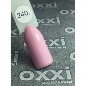Гель-лак OXXI Professional №240 (Розовый,эмаль), 10 мл