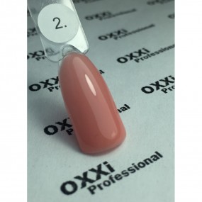 OXXI Cover Base №2 - камуфлирующая база-корректор для гель-лака (темно-розовый), 10 мл