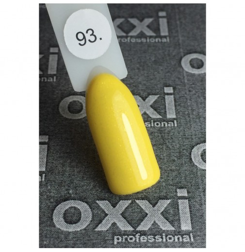 Гель-лак OXXI Professional №093 (желтый с еле заметными блестками), 10 мл