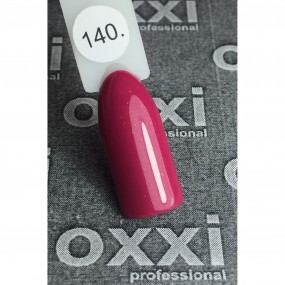 Гель-лак OXXI Professional №140 (темный розовый с еле заметным микроблеском), 10 мл