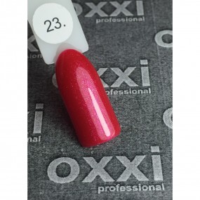 Гель-лак OXXI Professional №023 (светлый красный с микроблеском), 10 мл