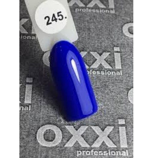 Гель-лак OXXI Professional №245 (яркий синий, эмаль), 10 мл